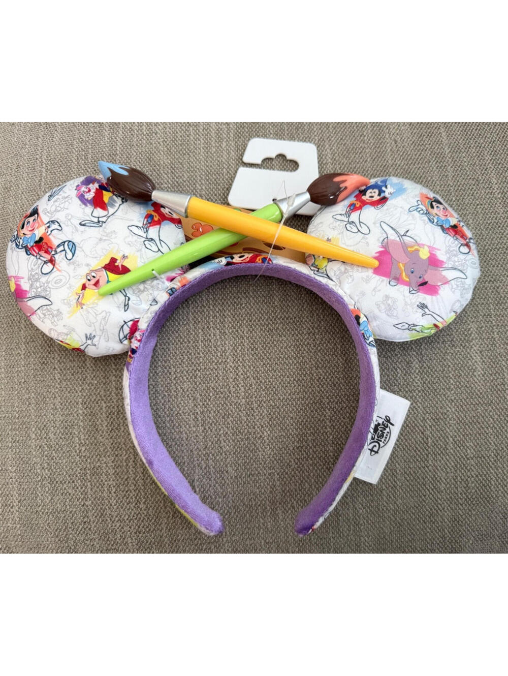 WDW Disney Resort Ink and Paint Minnie Mickey Mouse Ears Headband - New